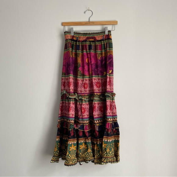 Farm Rio Tiered Midi Skirt - Picture 2 of 6